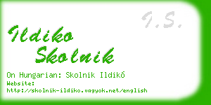 ildiko skolnik business card